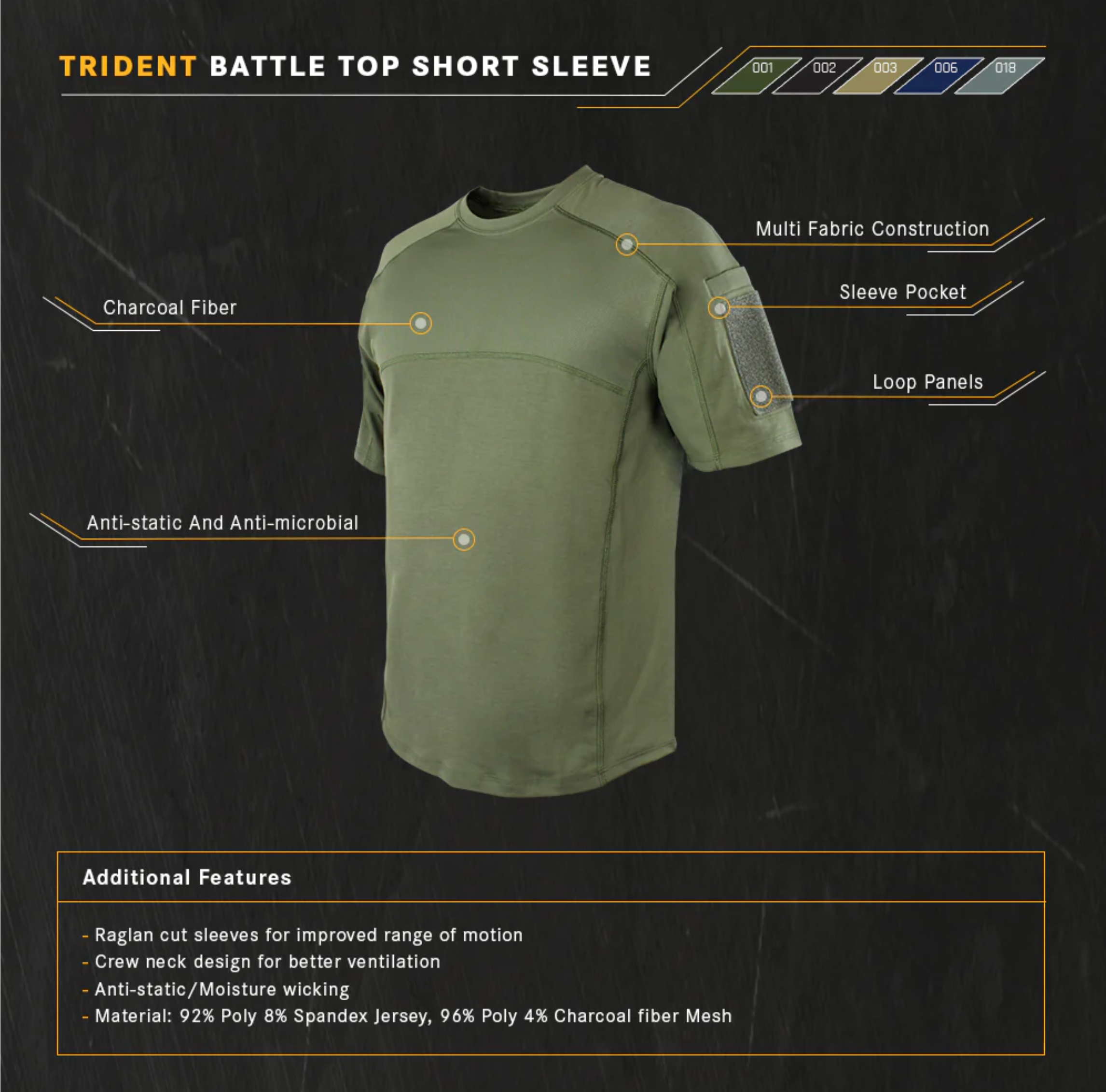 Condor Trident Short Sleeve Battle Top Condor Trident Short Sleeve Battle Top